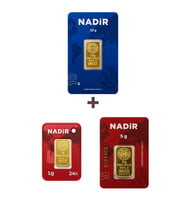 Nadir Gold 24 Ayar 16 Gram Altın (1 Ad 10 Gram Altın + 1 Ad 5 Gram Altın + 1 Ad 1 Gram Altın )