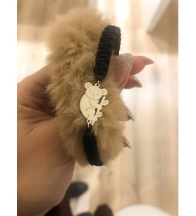 Kişiye Özel 925 Ayar Gümüş Makrome Koala Bileklik