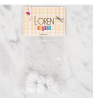 Crafts 8 Li Beyaz Uğur Böceği Düğme - 639