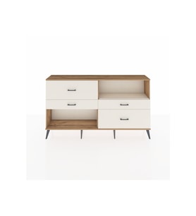 Arges Konsol Tek Raflı 4 Çekmeceli  176x30x99 Çam-Aytaşı