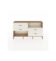 Arges Konsol Tek Raflı 4 Çekmeceli  176x30x99 Çam-Aytaşı
