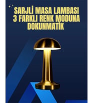 Modern Tasarım Şarjlı Masa Lambası – 1800 Mah Batarya