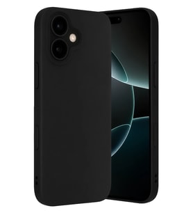 iPhone 17 Nano içi Kadife Silikon - Siyah