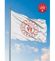 Gençlik ve Spor Bakanlığı Kurum Bayrağı 150x225 cm - Raşel Kumaş 1. Kalite