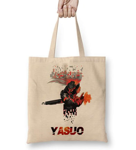 Yasuo League of Legends Bez Çanta Uzun Saplı
