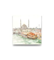 Eminönü Yeni Camii Kanvas Tablo - 107072 - 35x35 Cm