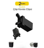 2'li Çöp Kovası Yedek Kilidi Klipsi, Güvenli ve Pratik Kullanım