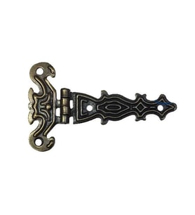 Dekoratif, Tek Kuyruklu Menteşe - 40X68 Mm, Küçük, Antik, 1 Adet