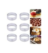 Narkalıp Yuvarlak Delikli Tart Kalıbı Küçük Boy Çap 6 Cm 6 Adet