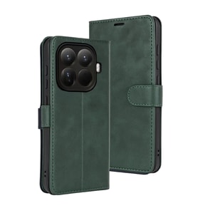 Xiaomi Mi 15t Pro Trend S Plus Kapaklı Kılıf - Yeşil