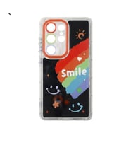 Samsung S24 Ultra 3d Digital Baskılı Aynalı Darbe Emici Tam Koruma Şeffaf Mika Telefon Kılıfı