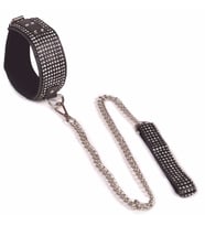Agorshop Fetish Fantasy Series Diamond Neck Collar Lüks Deri Tasma