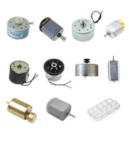 Küçük Tip Elektrik DC Motor Deney Seti Kutulu - 10 Adet (Titreşim ve Oyuncak Motoru Hediyeli)