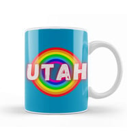 Utah vintage Rainbow Style Kupa Bardak Porselen