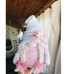 El Yapımı Aşk Ve Şans Cücesi, Sevgili Gnome’lar Çift Cüce (Gri Melanj - Pembe)