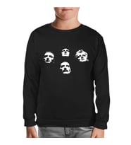 Queen Siyah Çocuk Sweatshirt