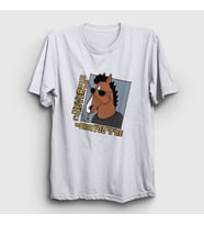 Presmono Unisex Beyaz Never Too Late BoJack Horseman T-Shirt 299823tt