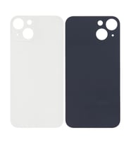 Apple iPhone 13 Uyumlu LOGOLU Arka Pil Batarya Kapağı - LENS HARİÇ (Beyaz)