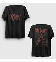 Presmono Unisex Siyah Nashville V2 Slipknot Sırt Baskılı T-Shirt 517653tt