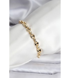 14K Gold Renk Kaplama Kahve Çekirdeği Model CM Kadın Bileklik - TJ-BB8119
