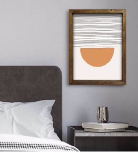 BK Gift Yatak Odası Konseptli Doğal Masif Ahşap Çerçeveli Tablo 45x65cm-54