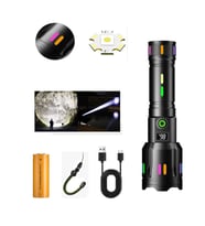 Profesyonel Zoomlu 50W Şarjlı Powerbank cı Polis El Feneri PS-9885