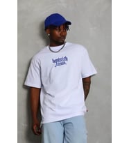 Erkek Baskılı T-Shirt Kısa Kol Bisiklet Yaka Regular Fit Rahat Kalıp Günlük Tişört - Beyaz