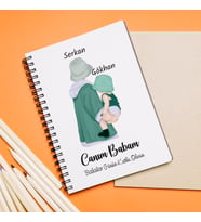 Babalar Günü Tasarımlı Defter Kişiye Özel