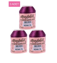 3 Adet Altınbaşak Oya ve Dantel İpi 20 gr - Royaleks - No: 078