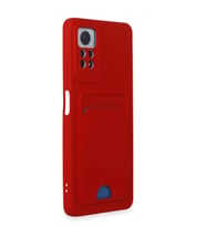 ERTAN Redmi Note 11 Pro Kılıf Kelvin Kartvizitli Silikon - Kırmızı