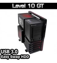THERMALTAKE THERMALTAKE POWERSIZ LEVEL 10 GT HOT SWAP GAMING FULL TOWER KASA SİYAH VN10001W2N
