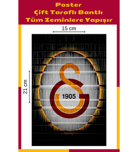 Işıldayan GS Sarı, Çift Taraflı Bantlı, Tüm Zeminlere Yapışır, (15 x 21 cm).