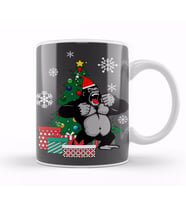 King Kong Around The Christmas Tree Kupa Bardak Porselen