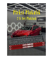 NE MUTLU TÜRKÜM yazılı Pleksi Plakalık