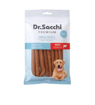 Dr.Sacchi Premium Sığır Etli Çubuk Tahılsız Köpek Ödülü 5'' 10'lu 100 Gr (Krem)