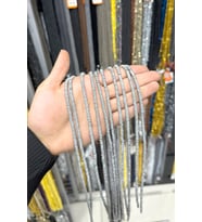 Hematit Taşı Rondela Kesim Mat Açık Gri 4x2mm Doğal Taş Dizi