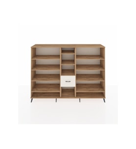 Hyperion Dolap 11 Raflı 3 Çekmeceli  220x44x163 Çam-Çam/Aytaşı