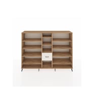 Hyperion Dolap 11 Raflı 3 Çekmeceli  220x44x163 Çam-Çam/Aytaşı