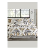 KRİSTAL TERRY COTTON ÇİFT KİŞİLİK NEVRESİM TAKIMI FELİX KAHVE