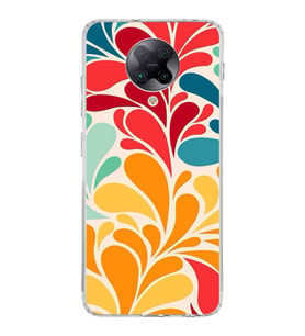 PrintiFy Poco F2 Pro ile Uyumlu Retro Color 5  Kamera Korumalı Şeffaf  Kılıf