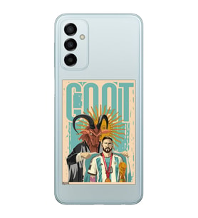 Samsung Galaxy M23 Uyumlu Lionel Messi Desenli Şeffaf Telefon Kılıfı