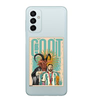 Samsung Galaxy M23 Uyumlu Lionel Messi Desenli Şeffaf Telefon Kılıfı