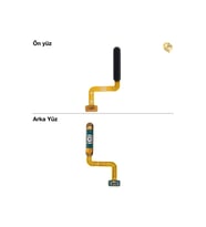 Samsung Galaxy A22 4G Parmak İzi Filmi ile Uyumlu Siyah Parmak izi film kablosu parmak izi sensörü filmi home tuşu film kablosu touch id film kablosu parmak izi soketi