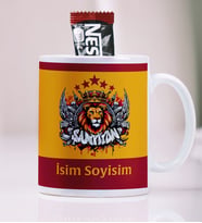 Aslanlar taraftarları Logolu Aslanlı Kişiye Özel Kupa