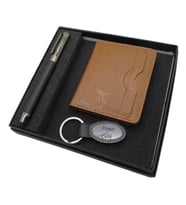 Signator D314 İsme Özel Set - Deri Kartlık + Anahtarlık  + Kalem Seti  İsme Özel Hediyelik Set (Karışık)