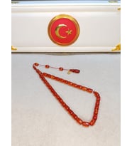 SİMLİ ATEŞ KEHRİBAR TESBİH USTA YAPIMI