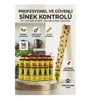 Yapışkanlı Sinek Şeridi Sinek Kapanı 16 ADET 721534