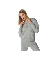 Hummel Hmlipomea Zip Hoodie Kadın Günlük Sweatshirts 921694-2006 Gri