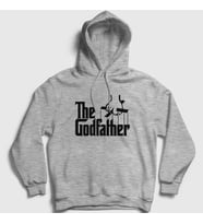 Presmono Unisex Gri Logo Film Baba The Godfather Kapüşonlu Sweatshirt 251959tt (Gri)