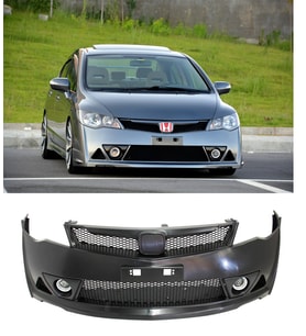 honda civic 2006.2012 fd6 plastik tayvan mugen rr ön tampon logo hediyeli